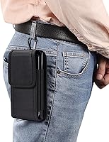 Vista 7 de Funda vertical dual con clip para cinturón, 2 fundas para teléfono celular para iPhone 15 Pro Max, Samsung Galaxy A15 A35 A55 A54 A14 A13 A53