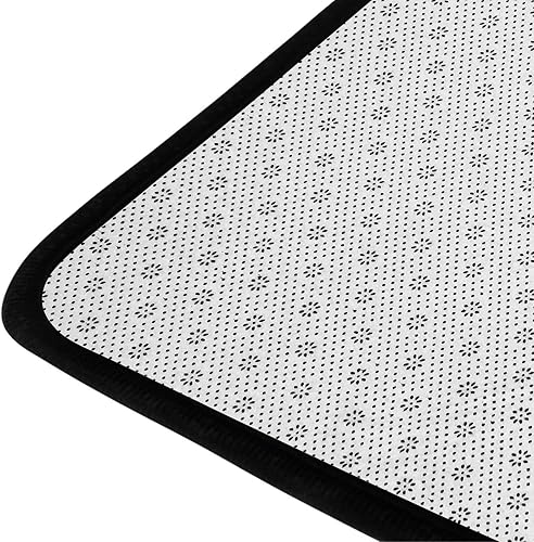 Miniatura 6 de Alfombra botánica verde de 7 x 5 pies, alfombra bohemia con estampado botánico rosa para sala de estar, dormitorio, cocina, alfombra antideslizante