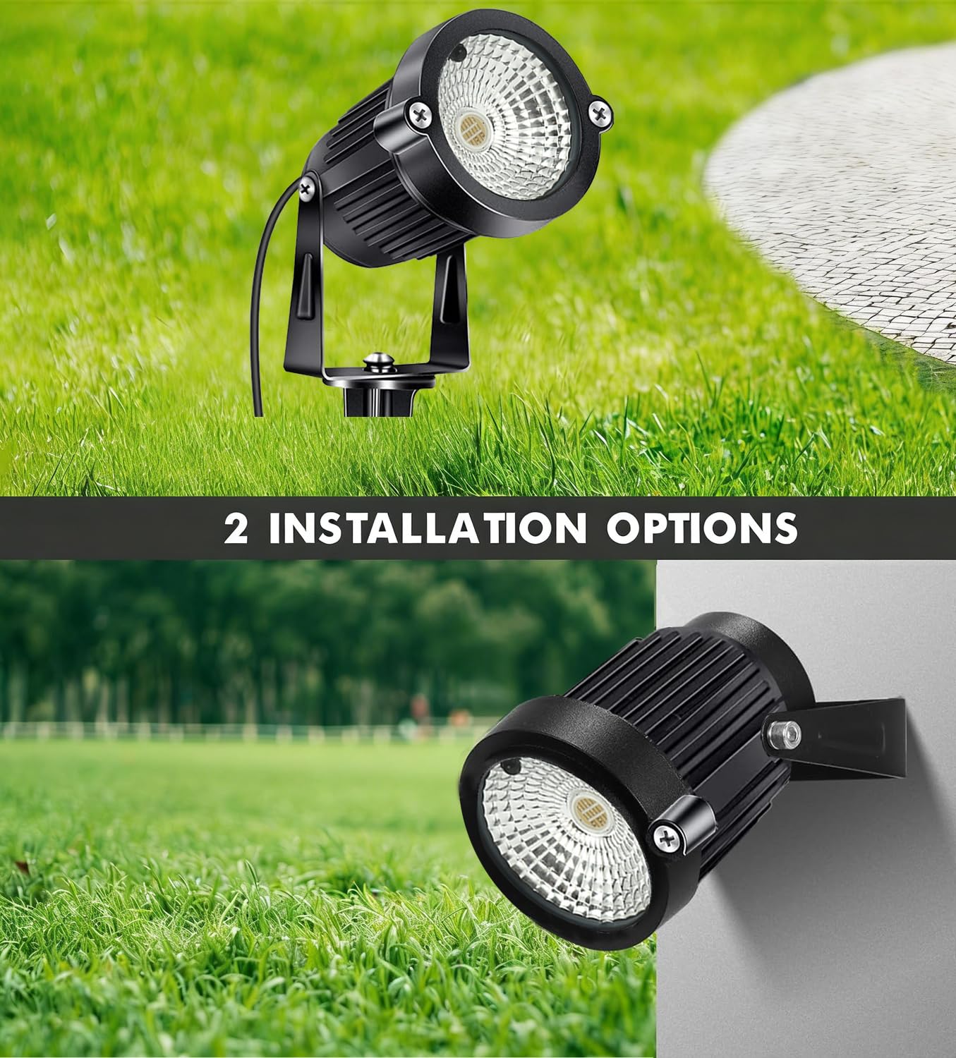 Reflektor LED do ogrodu, oświetlenie sieciowe, wodoszczelność IP66, 5 W, 12 V DC, zmiana kolorów, oświetlenie krajobrazowe, oświetlenie niskonapięciowe, oświetlenie zewnętrzne za pomocą śledzi