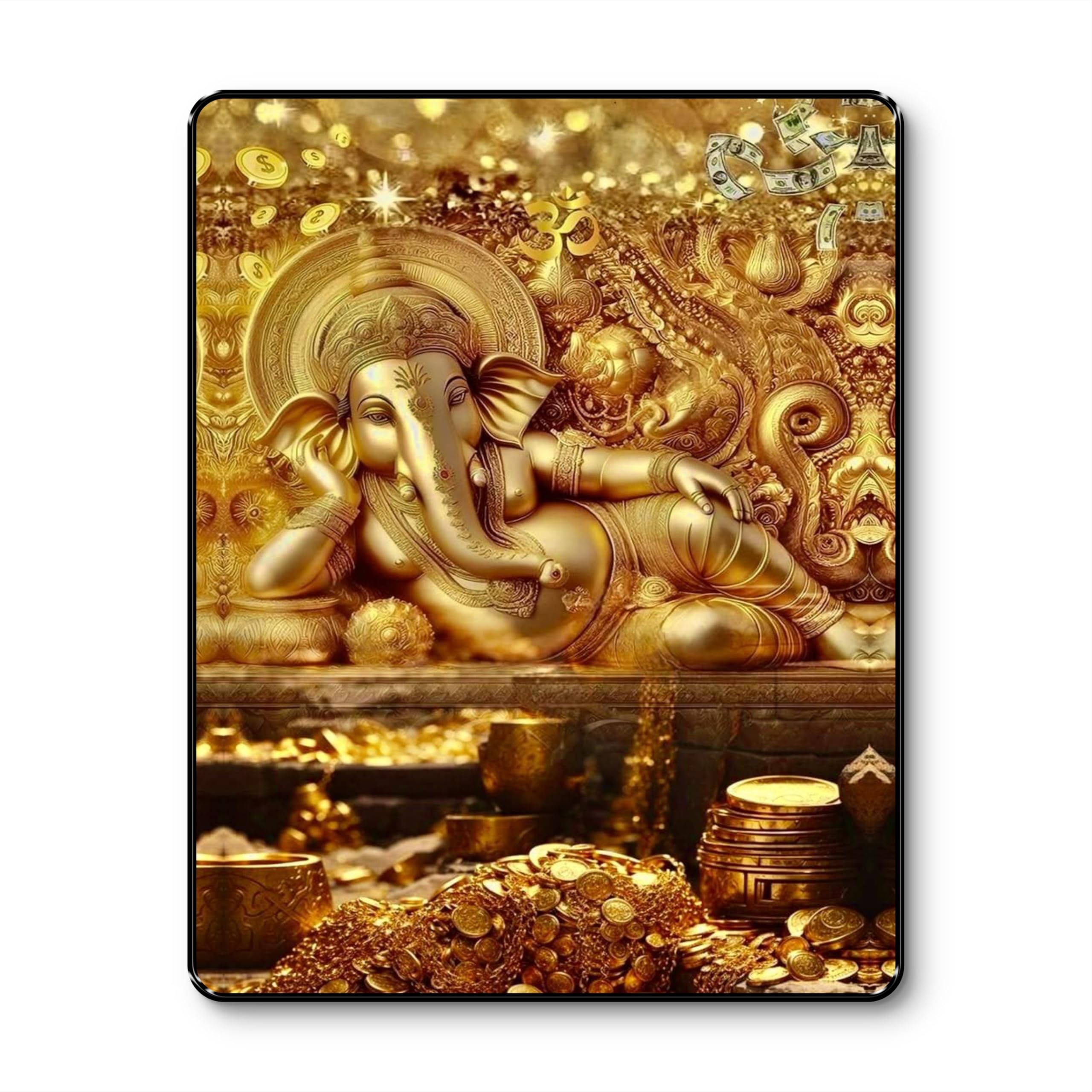 Golden Money Tree Wall Art - Wealth & Good Luck -21