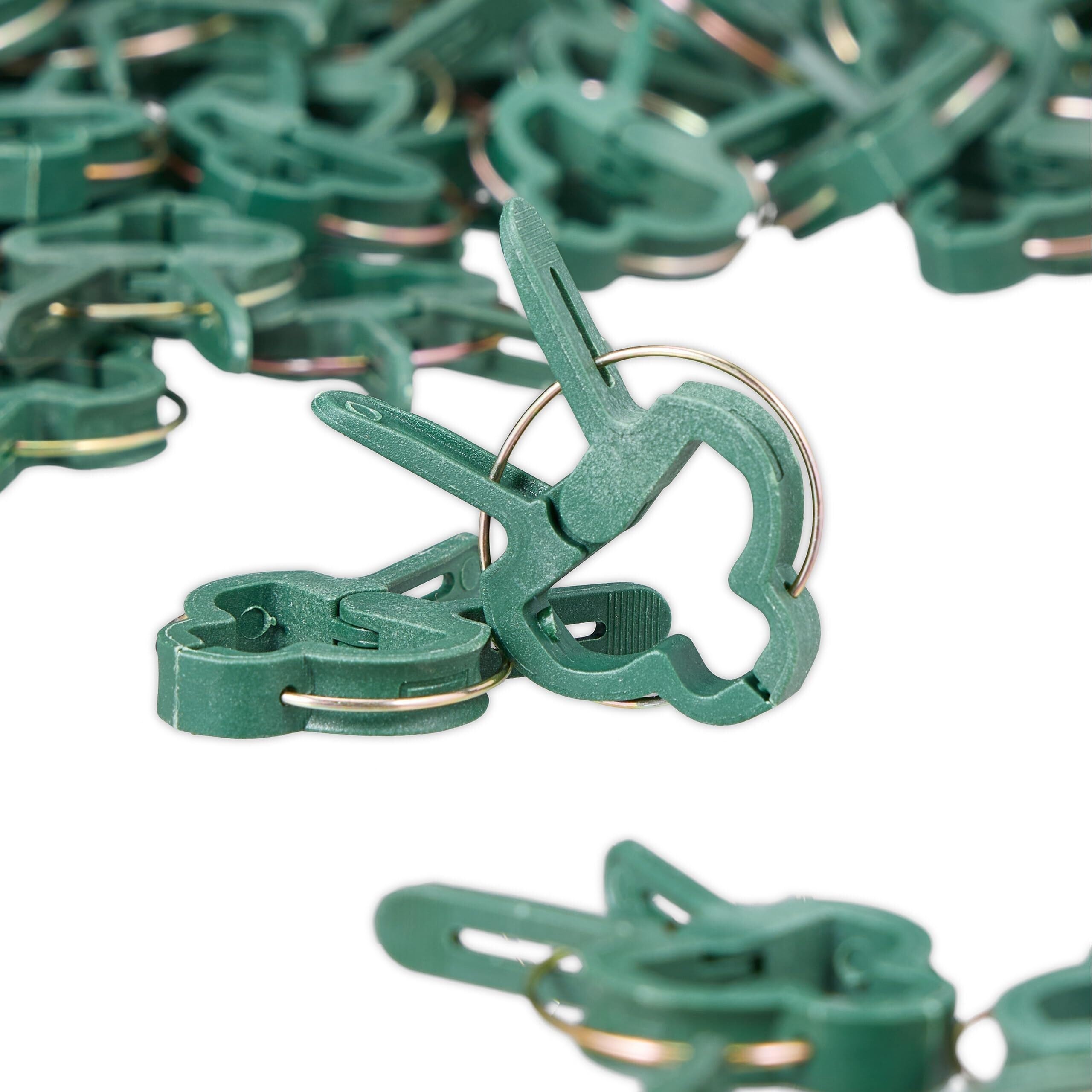 Attaches pour Plantes - Lot de 120 Pièces, Petites Pince à Ressort pour Support de Tomates et Fleurs