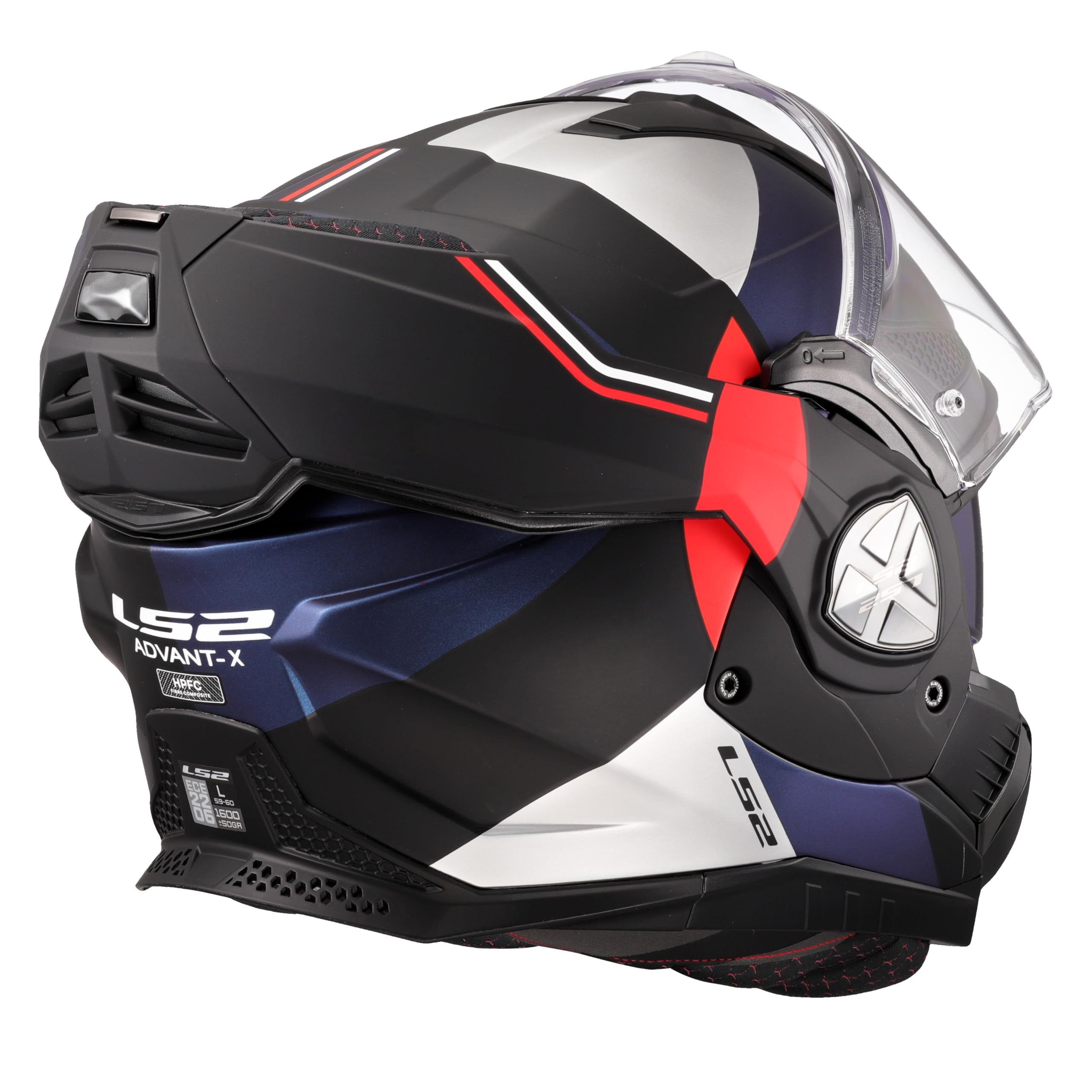 LS2, Modularer Motorradhelm ADVANT X ULTRA Matt Blue Red, XL