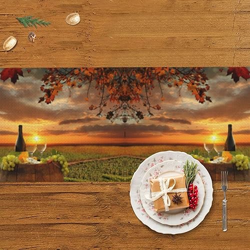 Miniatura 5 de Camino de mesa de Navidad de vino blanco de Italia, decoración de mesa de comedor, decoración de Navidad, decoración interior del hogar, caminos de