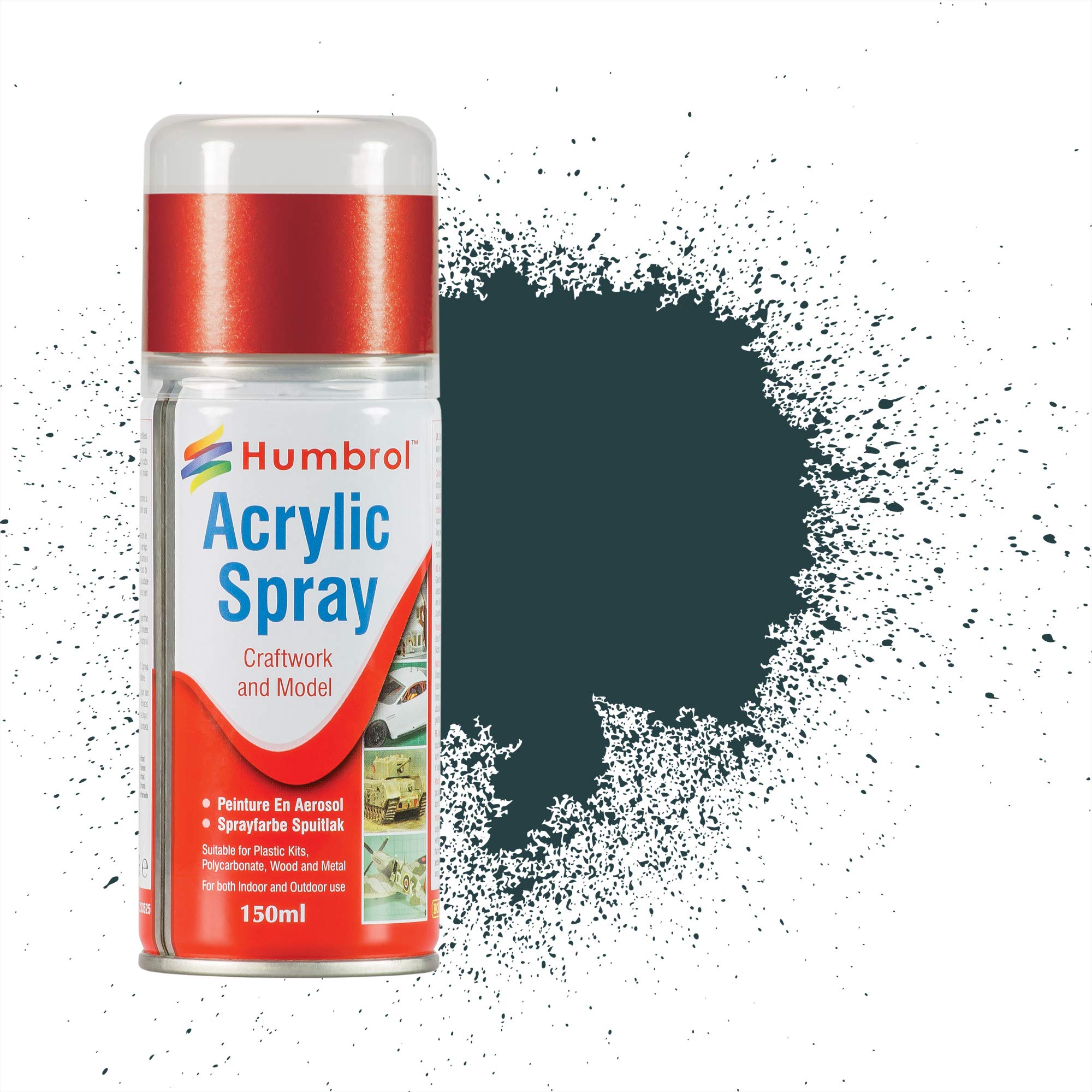 Humbrol AD6067 - Acrylic Hobby Spray 150Ml No 67 Tank Grey