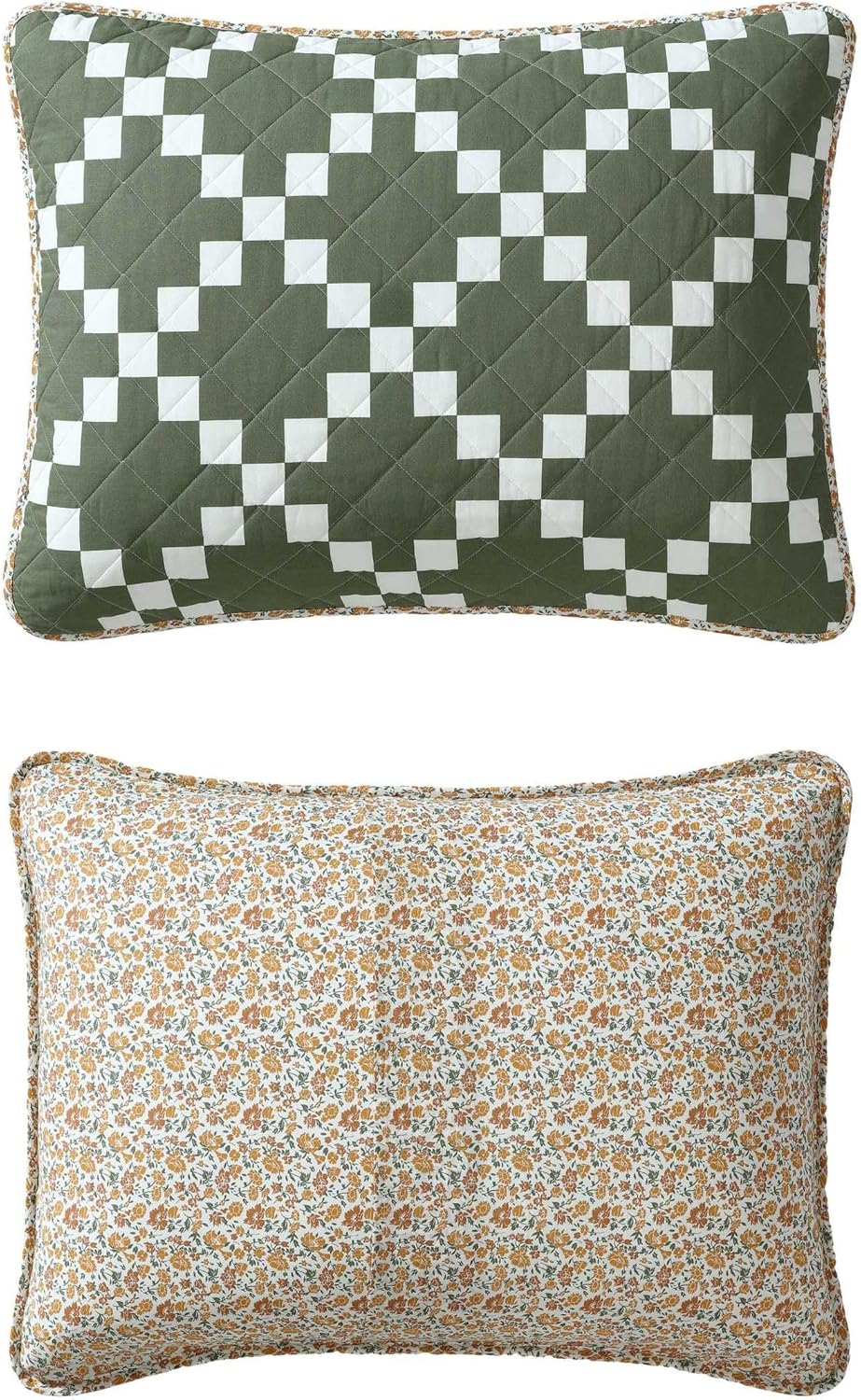 Eddie Bauer - Quilt Set, Super Soft Bedding with Matching Sham, Silky Smooth & Breathable, Classic Home Essentials (Diamond Floral Green, Twin) - Image 8