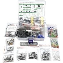 Electronic Component Kit Total 2050 Pcs, LED Diodes, Resistors, Electrolytic Capacitor Package, Common Diodes, Ceramic Capacitors, Digital Tube,Common Transistor,Integrated Circuit Assortment Box