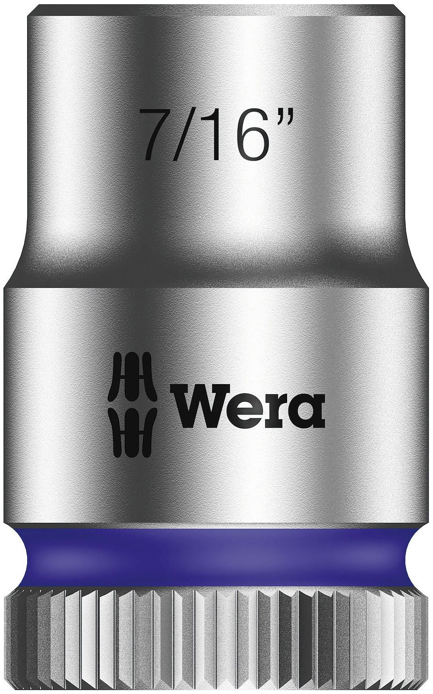 Wera Purple 05003573001 7/16-Inch 8790 Hmb Zyklop Socket With Hexagon Drive - Silver