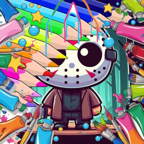 Jason Voorhees Coloring Book: Slasher Icon & Camp Nightmares