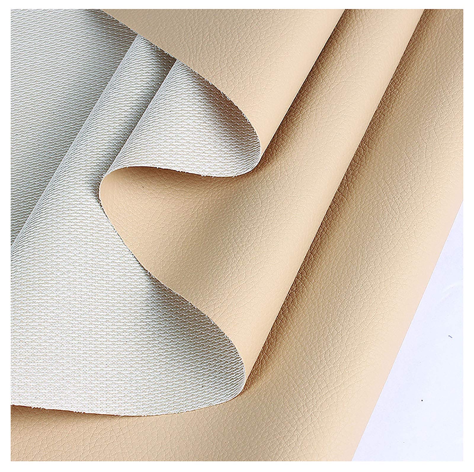 Tissu simili cuir imperméable marron pour réparer les canapés usés et griffés