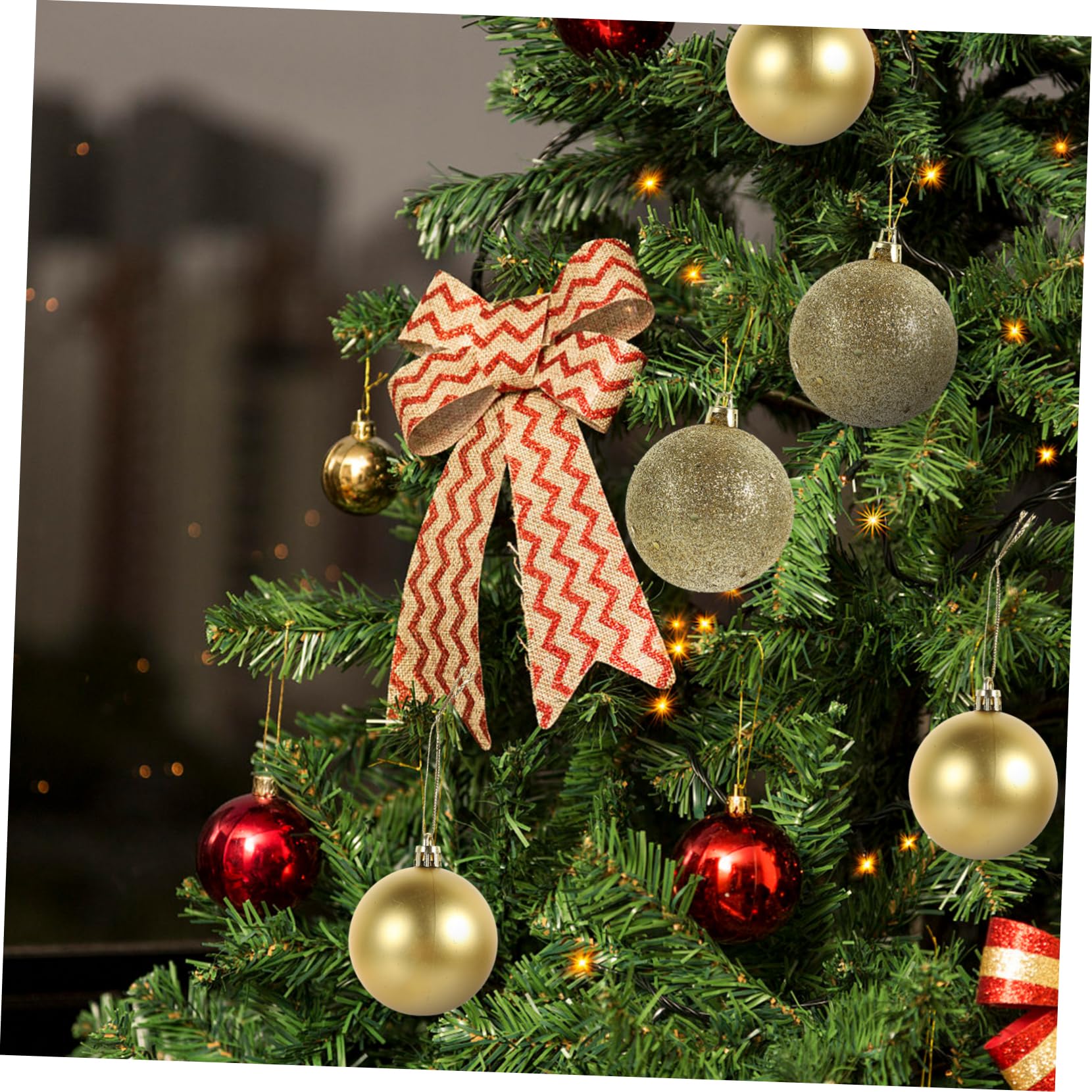 ABOOFAN 100stücke Silberne Weihnachtsbaumkugeln Anhänger Kugeldekoration für Weihnachtsbaum Christbaumschmuck Hängeanhänger Weihnachtsschmuck für Fenster und Tische