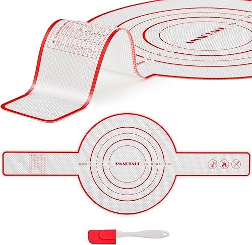 SMARTAKE Paquete de 1 cabestrillo de silicona para horno holandés, tapete reutilizable para hornear pan con mango largo, incluye espátula,