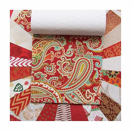 Miniatura 6 de paperhues red-white Navidad Colección 12x 12" Pad, 24hojas. Specialty hecho a mano decorativos Origami papeles envoltorio para regalo., fabricación