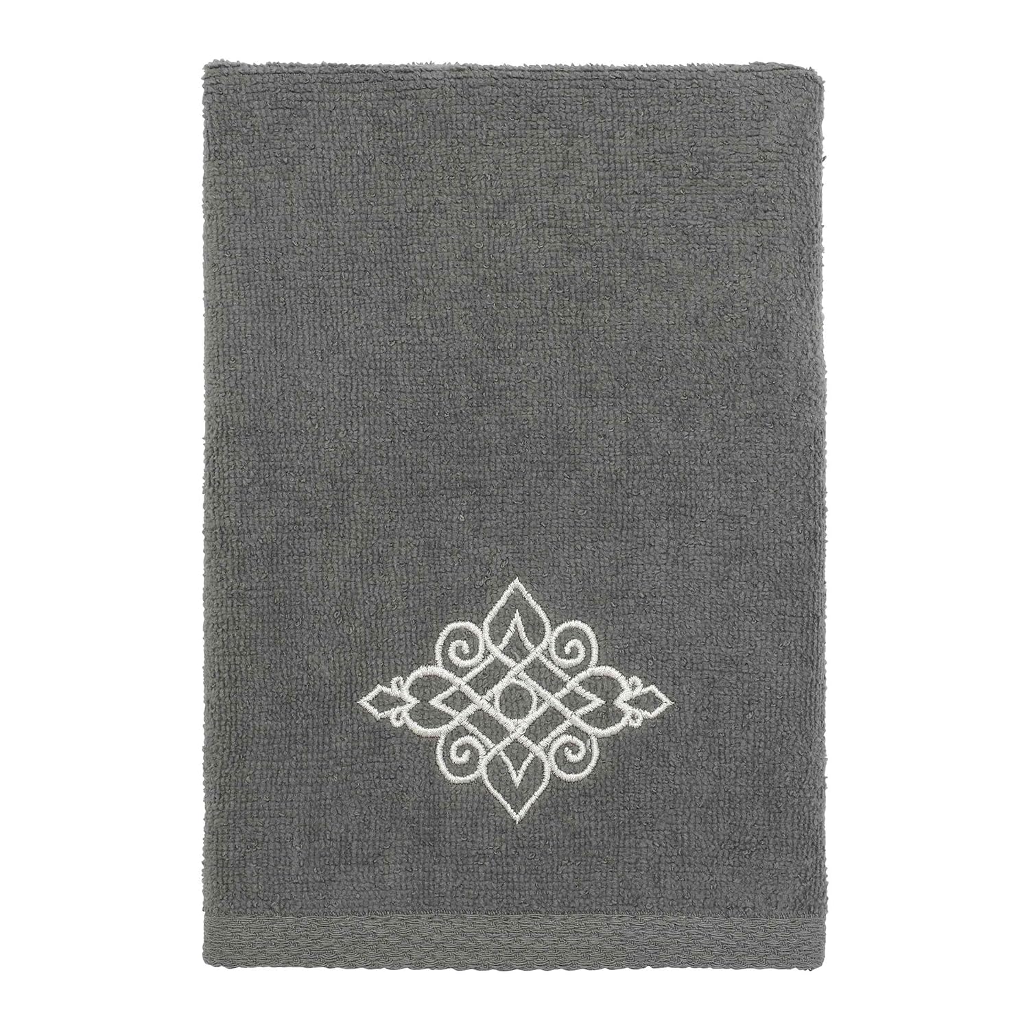 Avanti Linens - Fingertip Towel Soft Absorbent Cotton Towel Riverview Collection Nickel 18 00 x 11 00