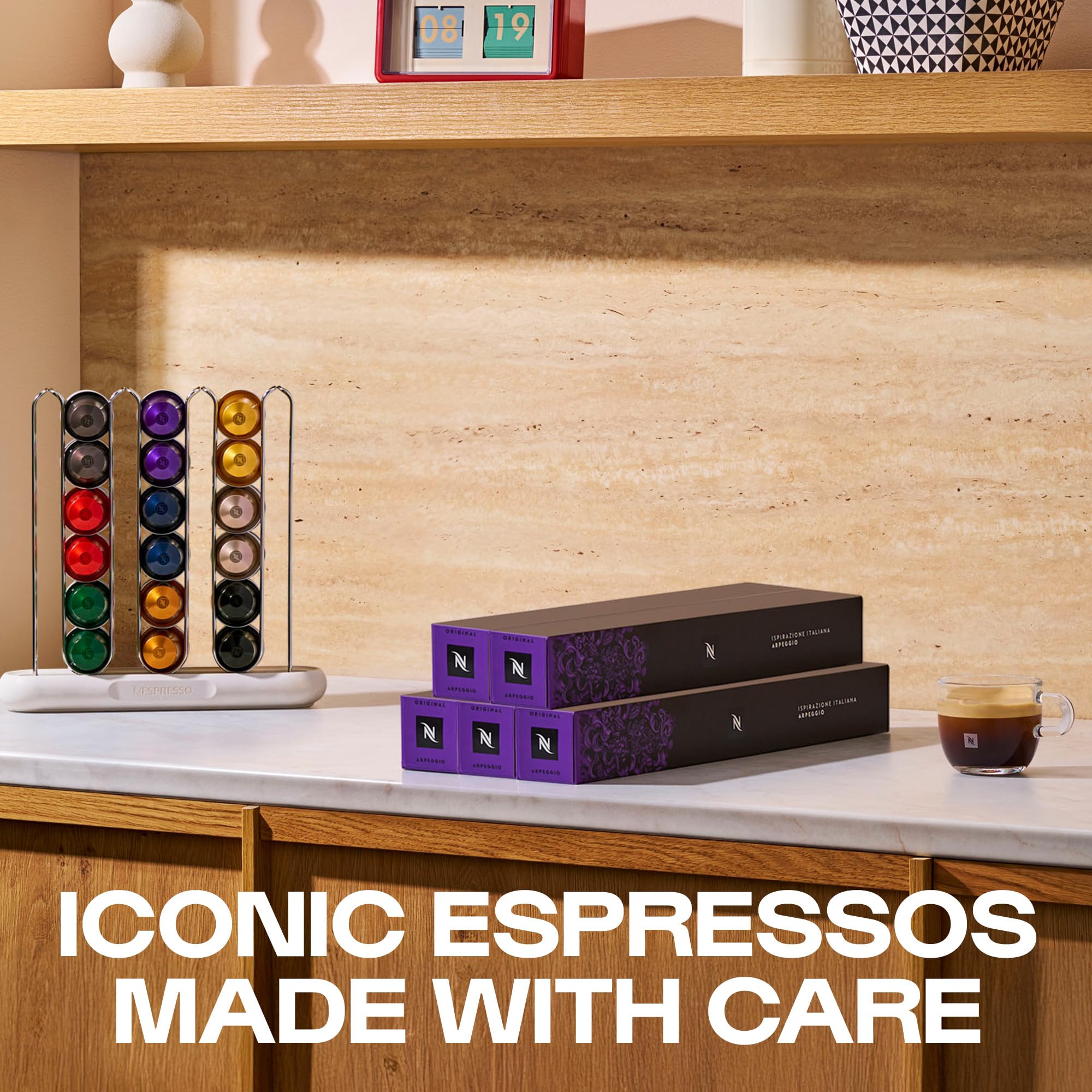 Kapsułki do kawy Nespresso Original Arpeggio, 50 kapsułek do ekspresu do kawy, ekspres do kawy, intensywne palenie z nutami kakao