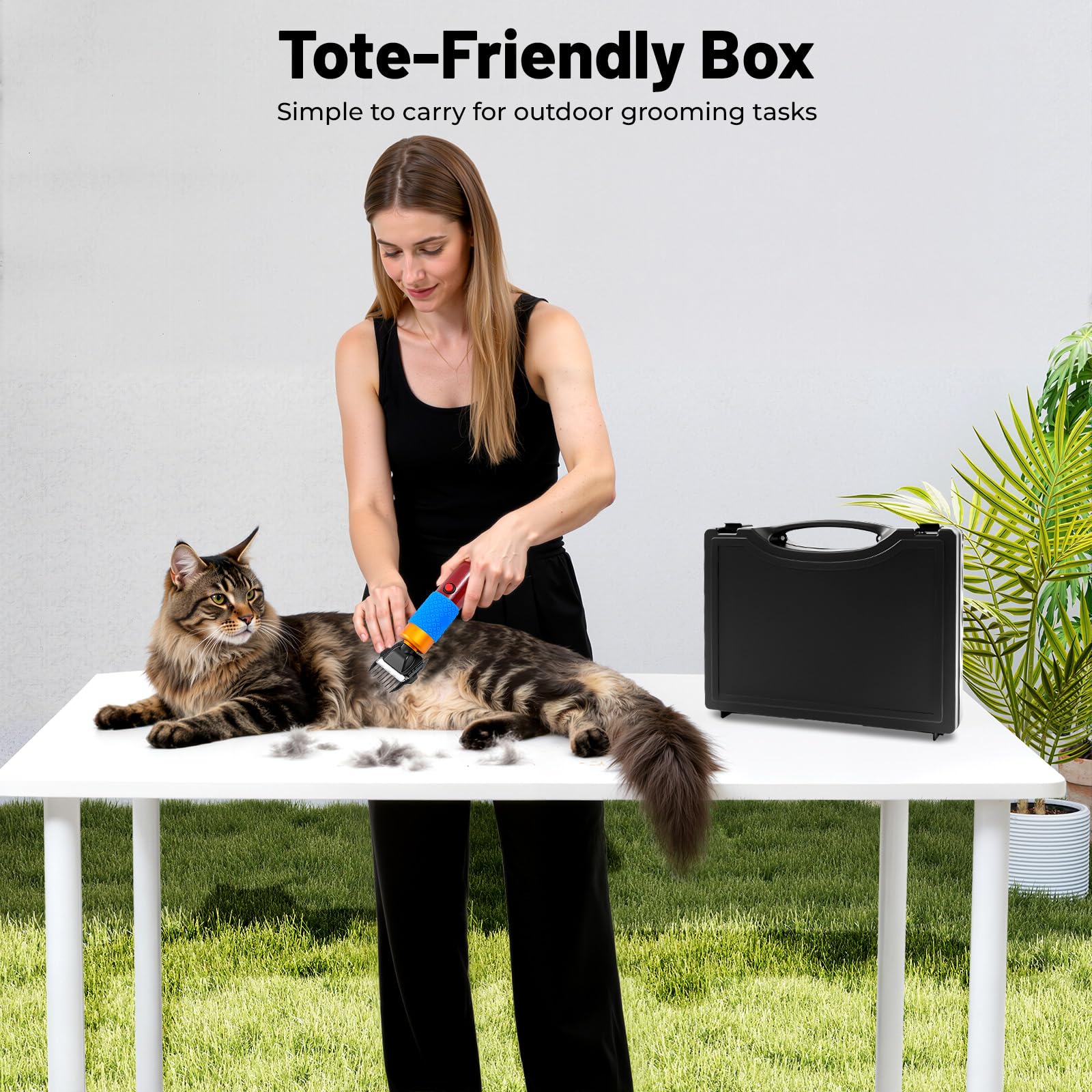 Tosatrice professionale per cani, 200 W, con cavo da 3 m, silenziosa, 60 dB, per cani e gatti, forbici elettriche per pecore con regolatore di velocità, 1000-6600 giri/min, per barboncini, cavalli