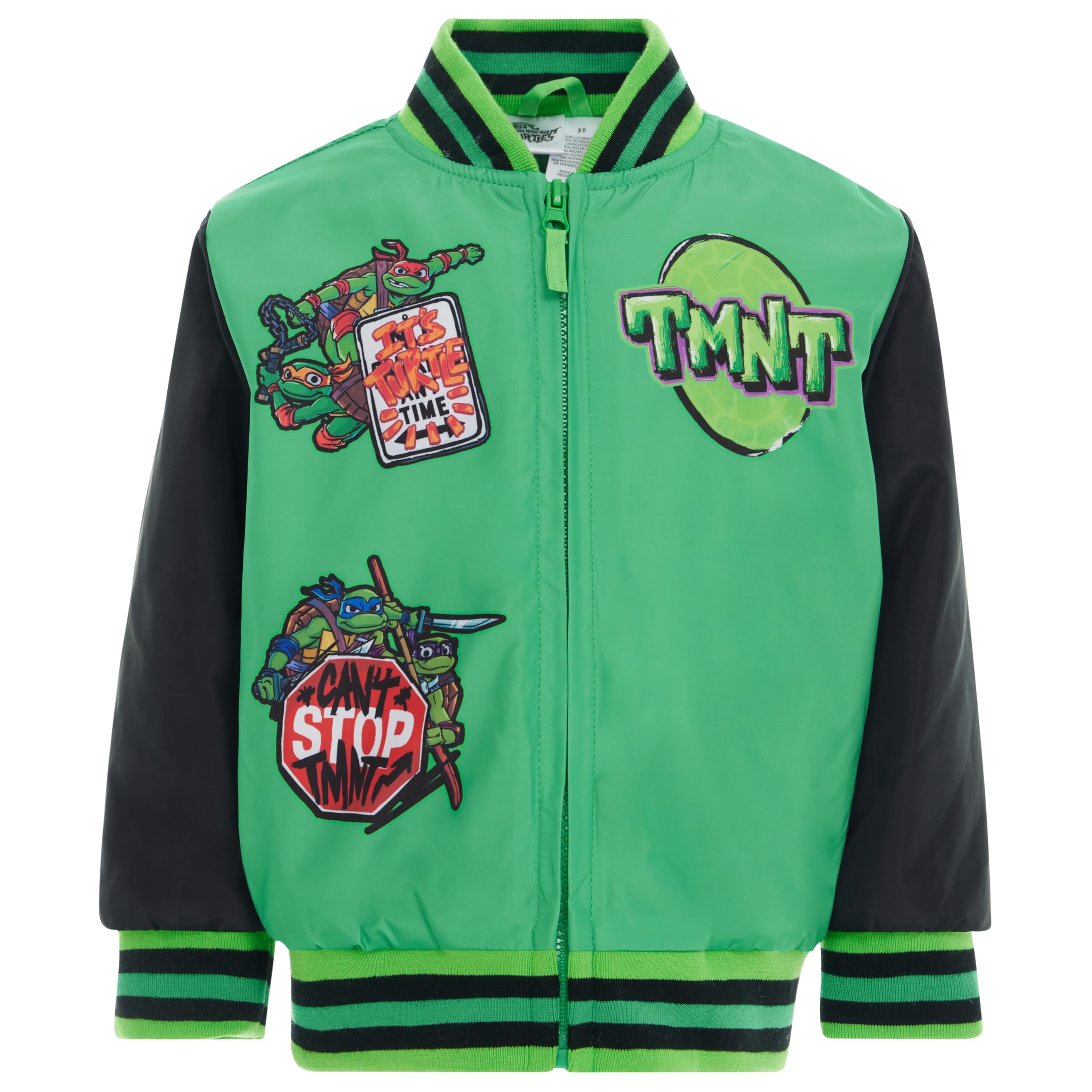 Varsity Zip Up Bomber Jacket Toddler to Big Kid Sizes (3T - 10-12)