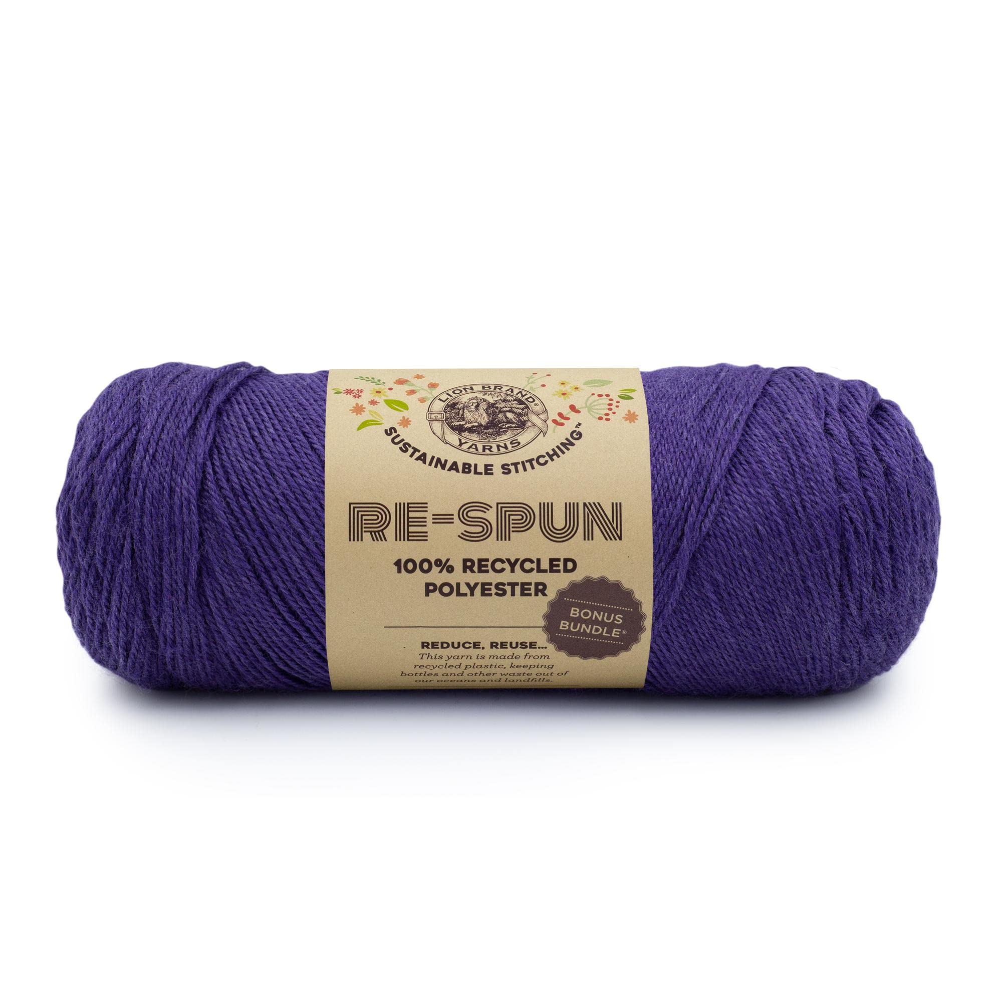 Lion Brand Yarn Respun Bonus Heliotrope fil tricot crochet pelote loisirs créatifs