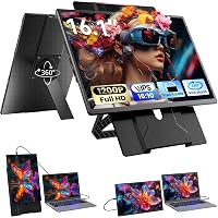 Blackview 16" Monitor Portatile FHD 1200P, Schermo Aggiuntivo Ultrasottile per Portatile