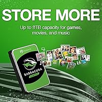 Vista 4 de Seagate 500 GB Barracuda Sata 6 GB/s 32 MB de caché 3.5 pulgadas disco duro interno.