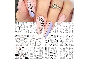 Glamorous Nail Decals: Elevate Your Style with 12 Sheets of Exquisite Water Transfer Nail Art