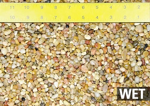 Miniatura 1 de Guijarros de salmón de 3 libras para bandeja de humedad de árbol bonsái y aderezo superior