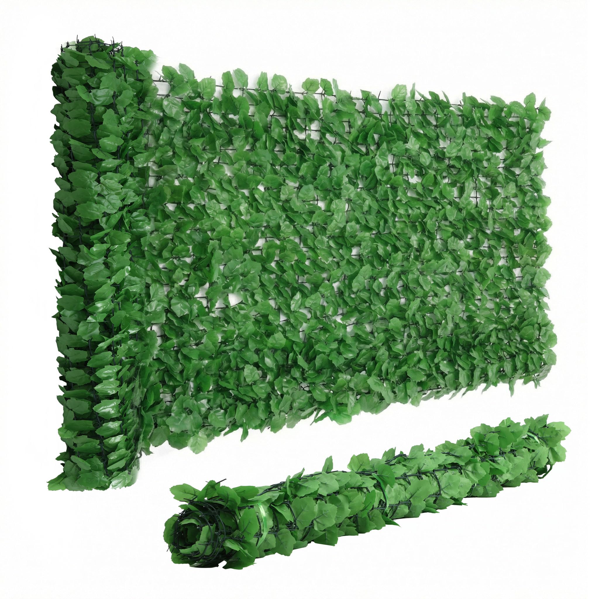 WilTec Red de protección de la Visibilidad Aspecto de Hojas 300 cm x 150 cm Cubierta de Pared protección de privacidad