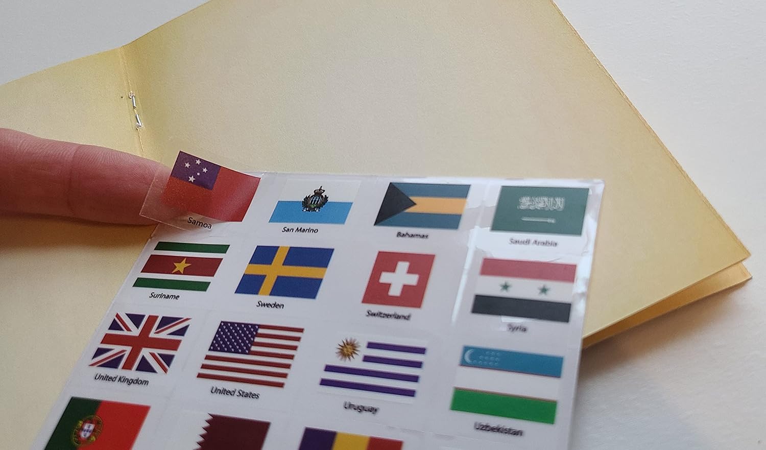 SJPRINTER Kids Passports - Little passports for kids - Travel scrapbook - Set with travel stickers world flags - party favors, airplane toy, journal notebooks, geography, classroom social study