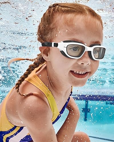 Miniatura 7 de Gafas de natación para niños, gafas de natación para niños de 6 a 14 años, gafas de piscina con protección UV antivaho para niños y niñas