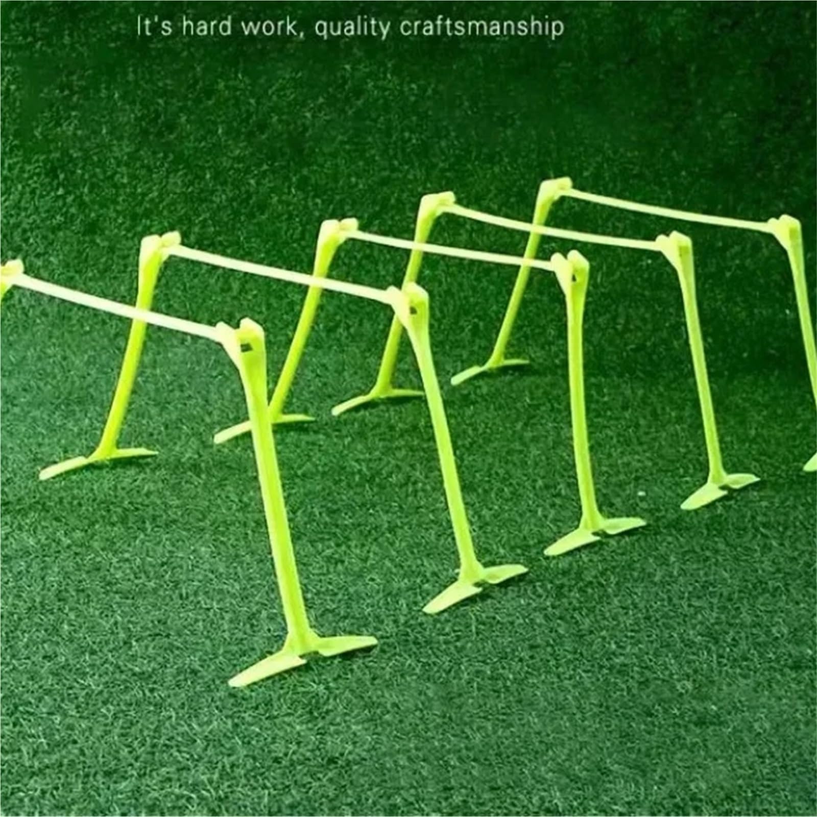 Vallas De Entrenamiento 5PCS Football Training Hurdles Foldable Agility Speed Training Aids Outdoor Height Adjustable Collapsible Soccer Sports Hurdles Tool