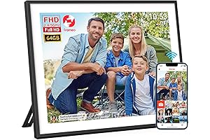FRAMEO Digital Photo Frame, 19-Inch Smart WiFi Picture Frame