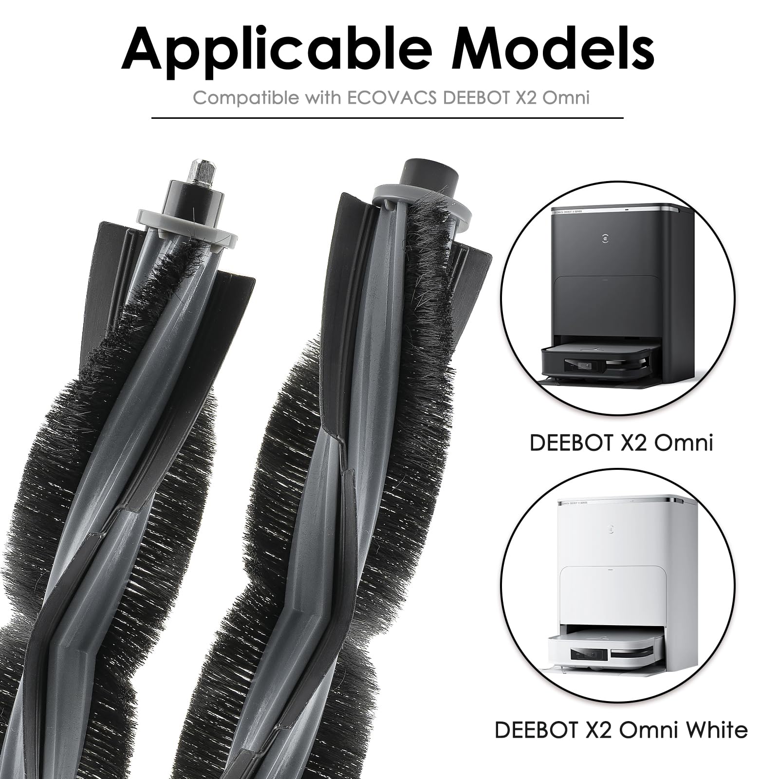 ECOVACS DEEBOT X2 OMNI 消耗品 Amazon.com: (3 Pieces) X2 Omni Roller Brushes Compatible with