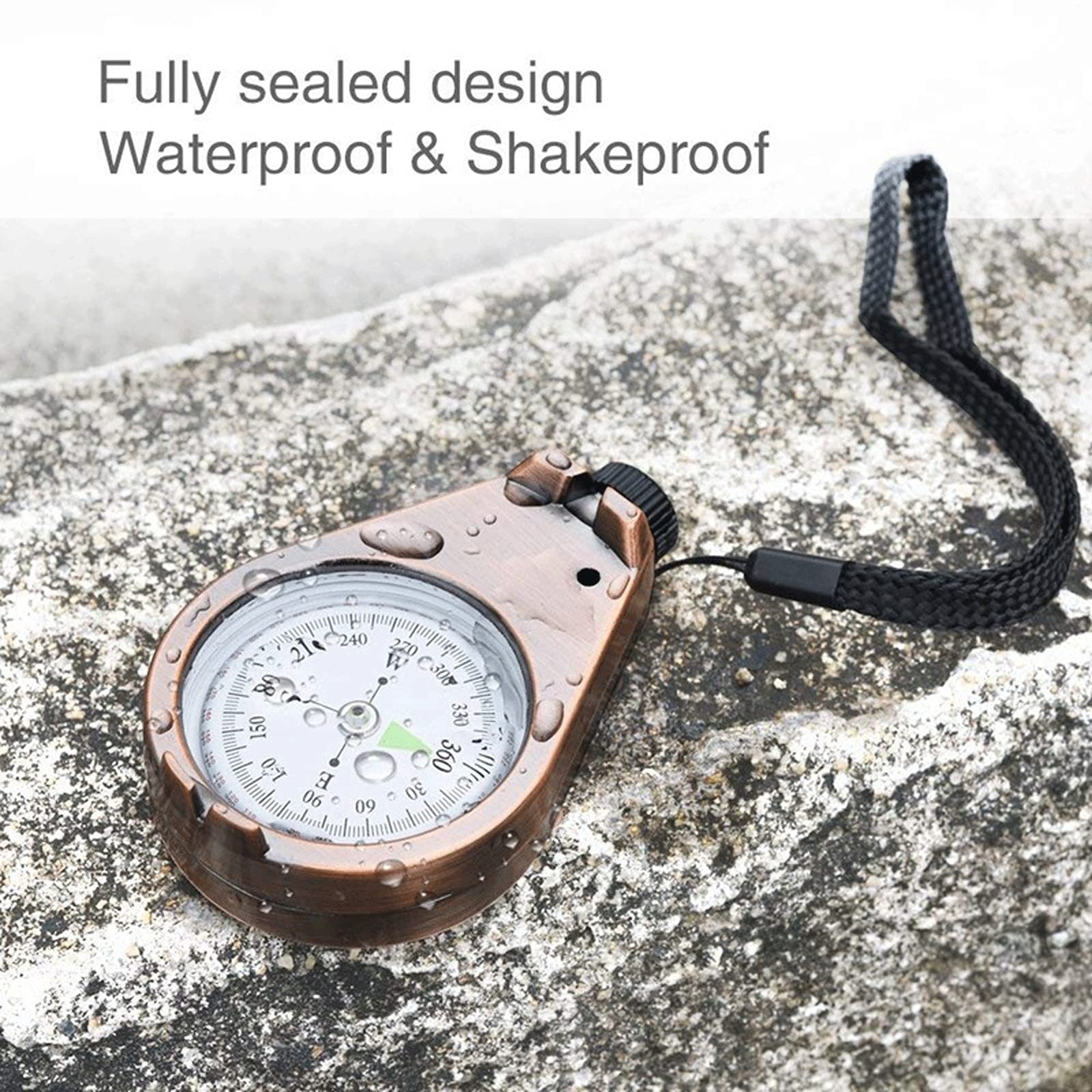 JINGYAN Kompasy Compass Classic Dokładna wodoodporna wstrząsek do turystyki pieszej Camping Motoring Backpacking Plecak górski Exploring Polowanie