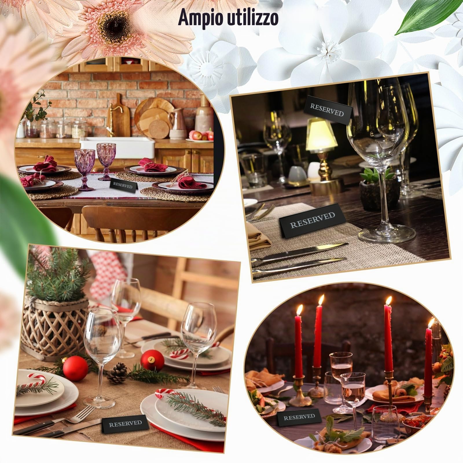 JMIATRY 20 Pezzi Segnatavolo Matrimonio 100x76MM, Lavagnette Cancellabili, Cartelli Lavagna Per Casa, Matrimoni, Cartellini Dei Prezzi, Tavoli Ristorante, Feste