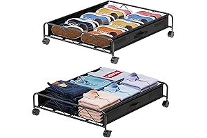 uamector Underbed Storage Containers with Wheels