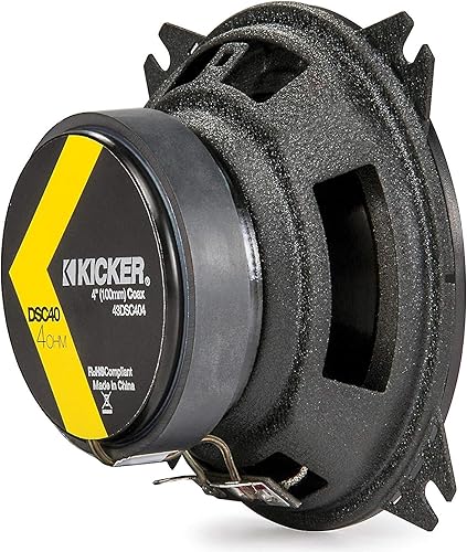 Miniatura 3 de KICKER DSC40 Altavoces coaxiales de 4 pulgadas (3.937 in), 4 ohmios (par)