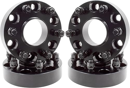 Miniatura 50 de Wheel Accessories Parts 4 adaptadores de espaciadores de rueda centrados en buje de 6x5.5 0.236x5.500 in 2.00 pulgadas de grosor 3.063 in Hub