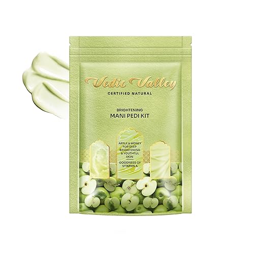 Vedic Valley - Kit de manicura y pedicura - Manzana y miel - 2.65 oz para manos y pies suaves y nutridos juego de spa profesional con remojo,