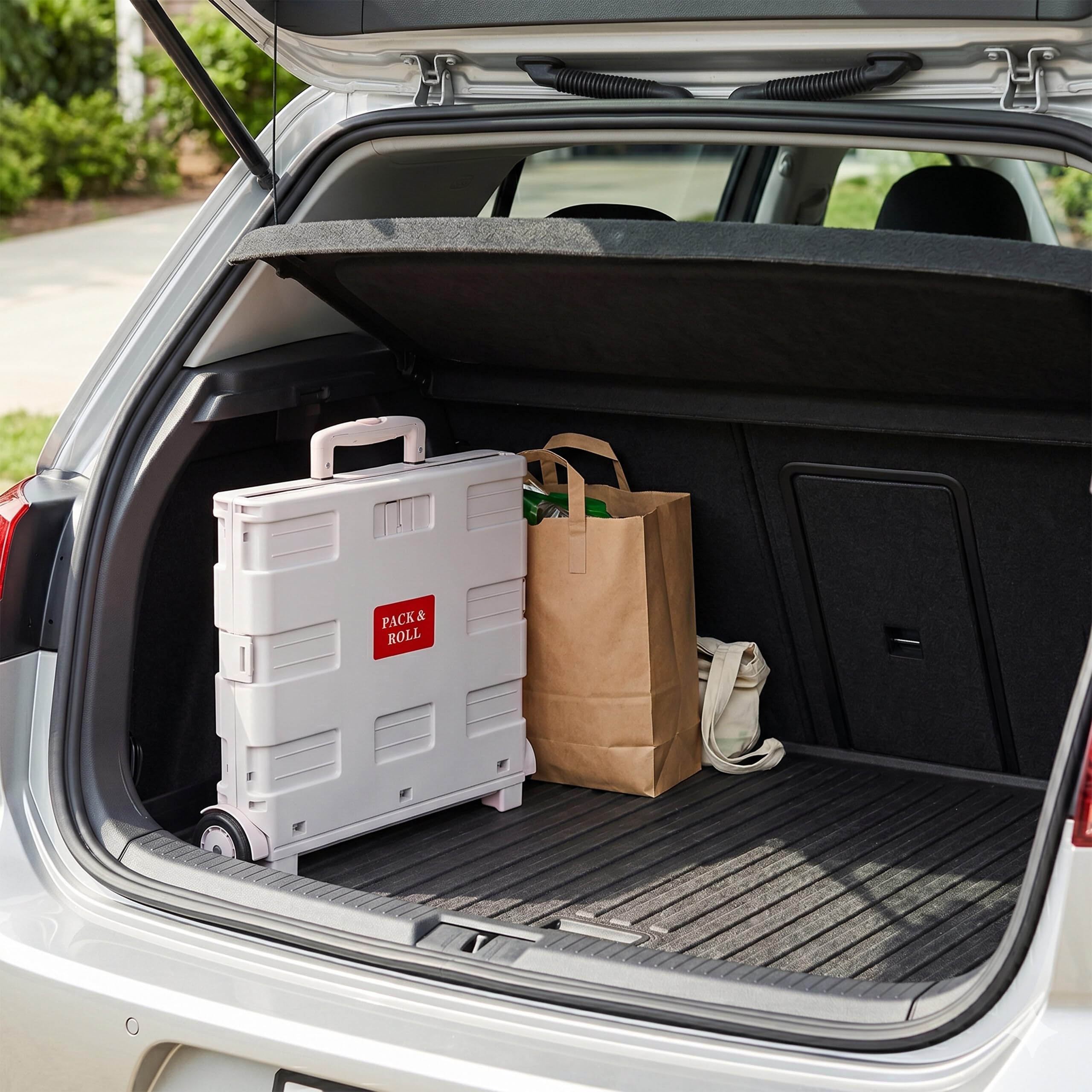 Carrito de la Compra Relaxdays, Plegable, Gris Claro | Con ruedas y mango telescópico, hasta 35 kg