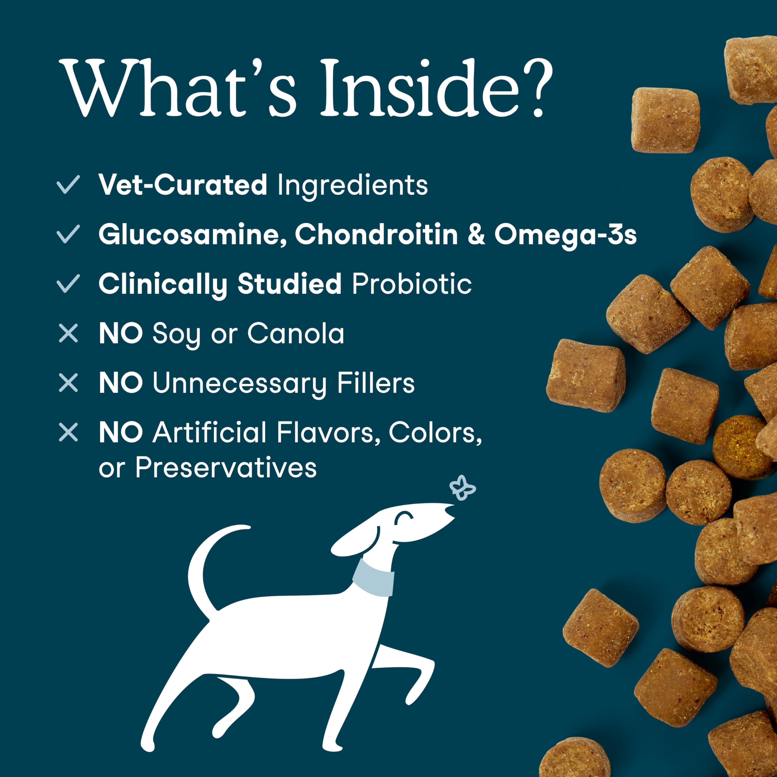 Fera Pets Dog Multivitamin Chews with Glucosamine and Probiotics - Essential Dog Vitamins & Minerals - Promotes Healthy Digestion & Joints - Boosts Skin & Coat Health with Omega-3s - 90 Soft Chews - image 3