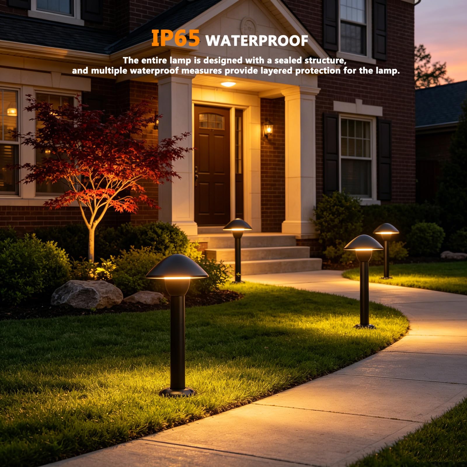 Baliza LED para Exteriores, Resistente al Agua IP65, Luces Modernas para Caminos de jardín, césped, Patio, Entrada de vehículos, iluminación Lateral Exterior de Aluminio.