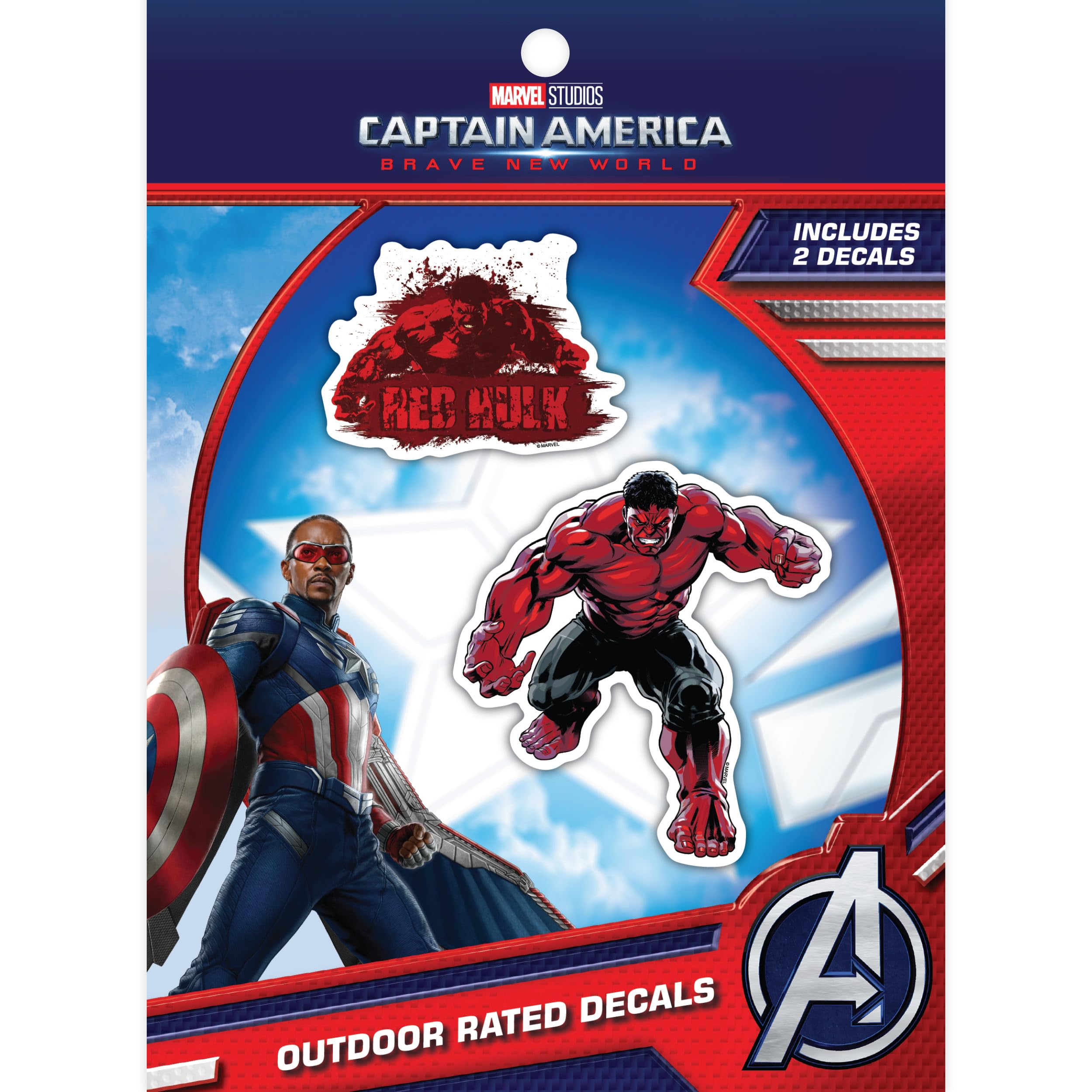 Amazon.com: Captain America: Brave New World Decals - Set of 2 Red