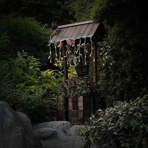 Miniatura 8 de Soporte para macetas de madera con ruedas para jardín, patio, patio trasero