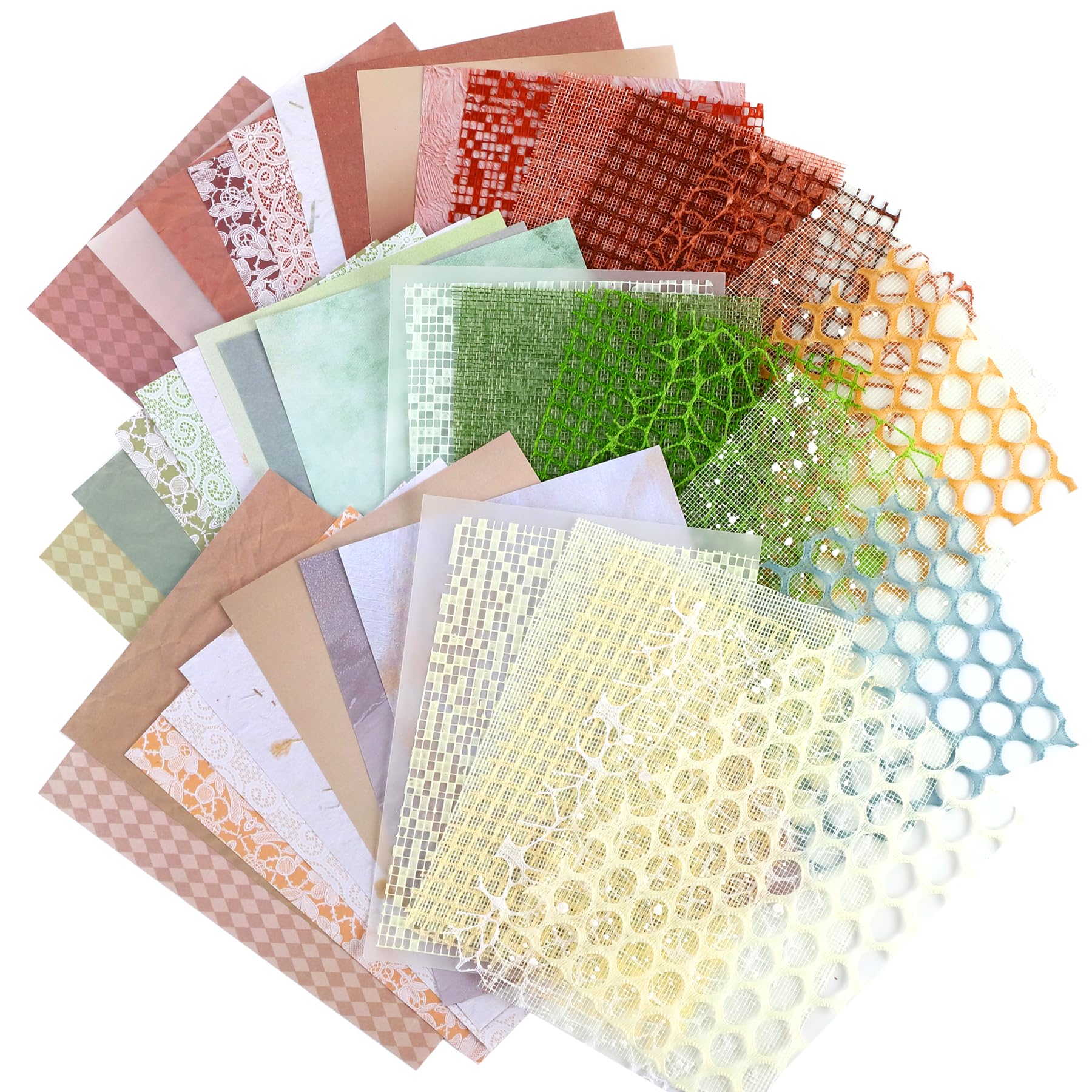 JIANWU 60 Pcs Creative Retro Floral Cloth Pattern Memo Pad DIY Scrapbooking Diar