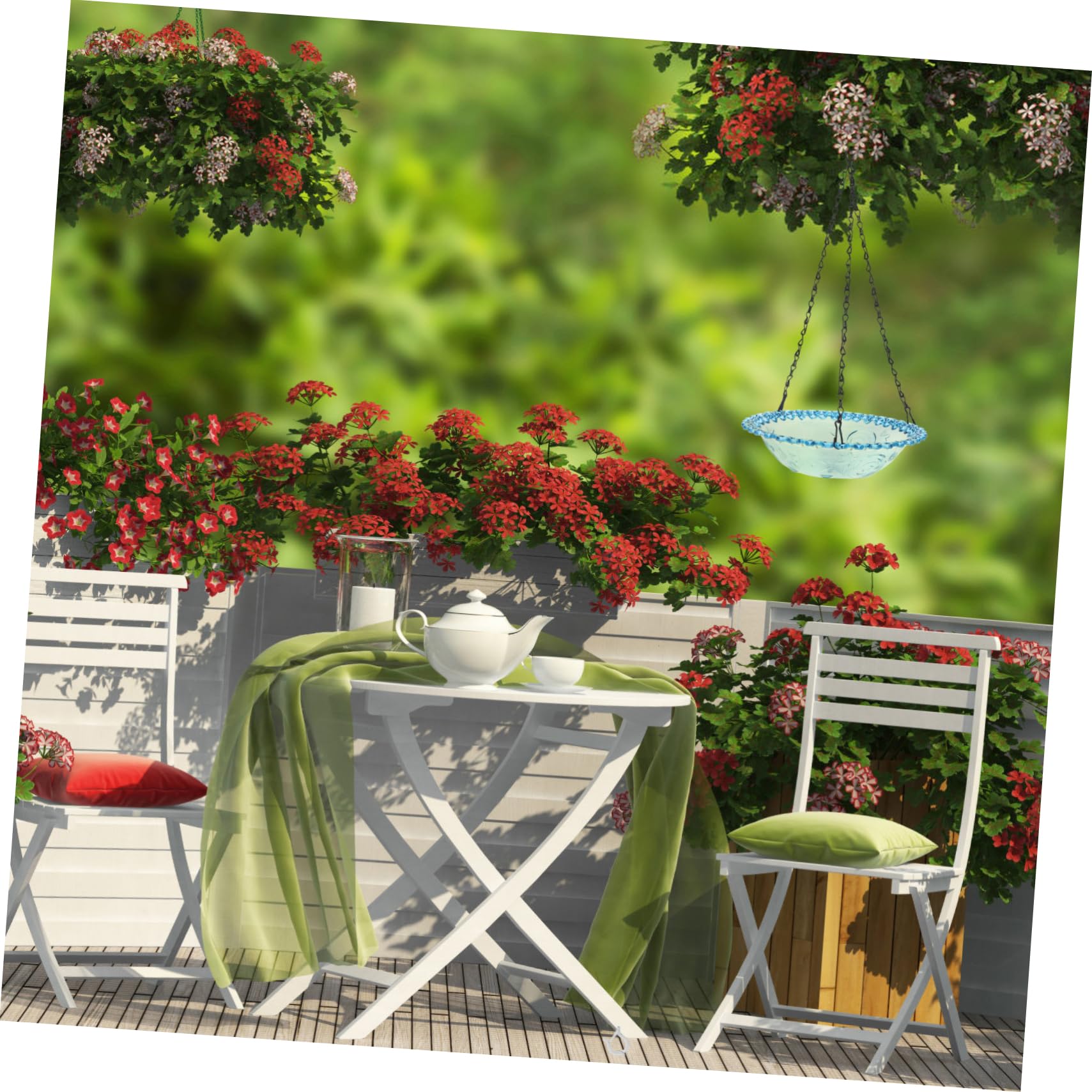 Bandejas Colgantes para Comederos De Pájaros para Jardín Bandejas para Césped Y Tierra Comederos para Pájaros para Exteriores para Decoración De Patios