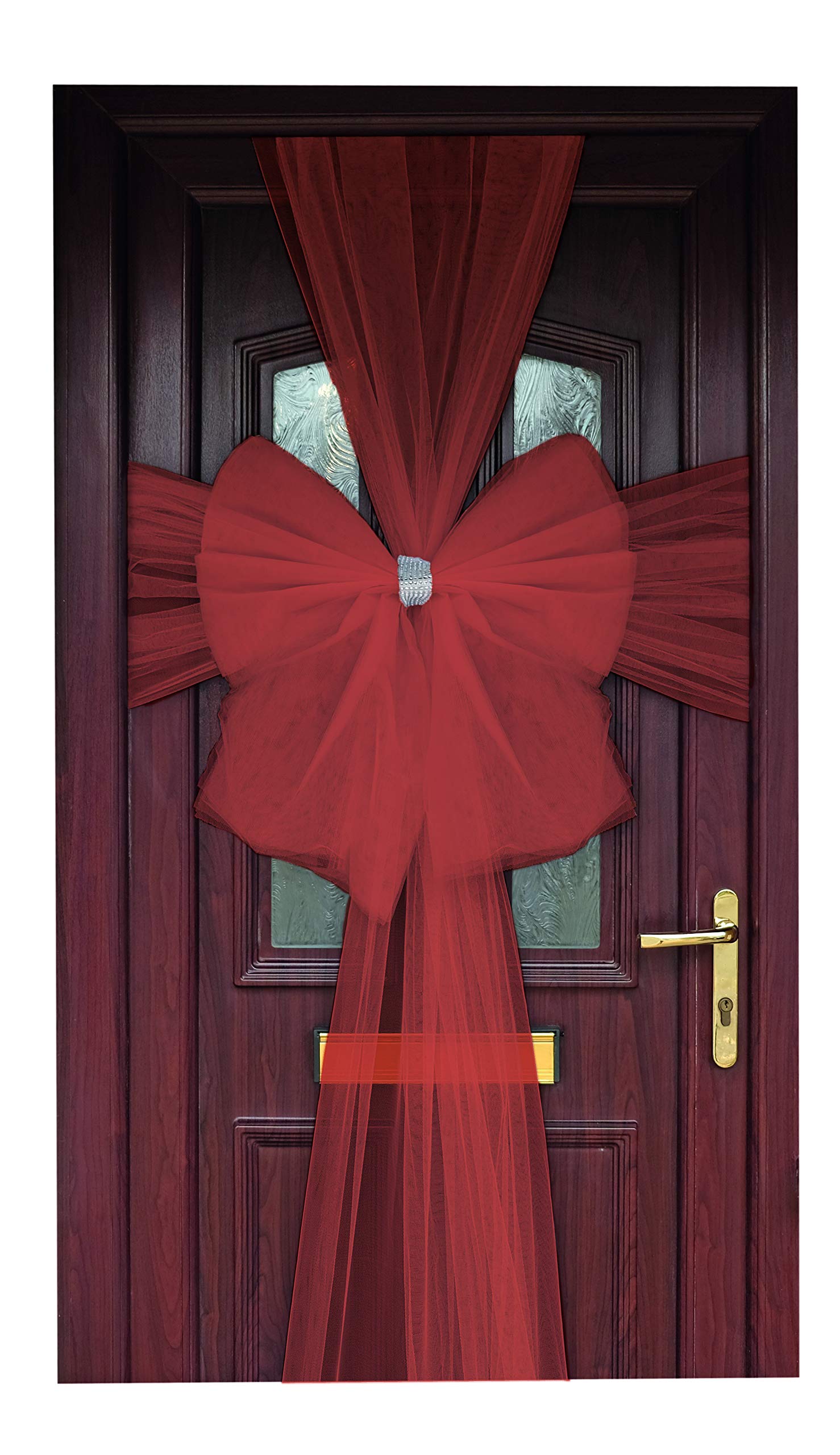 LATERN 2 Pezzi Fiocco In Nastro Per Porta Dell'Aradio Natalizio