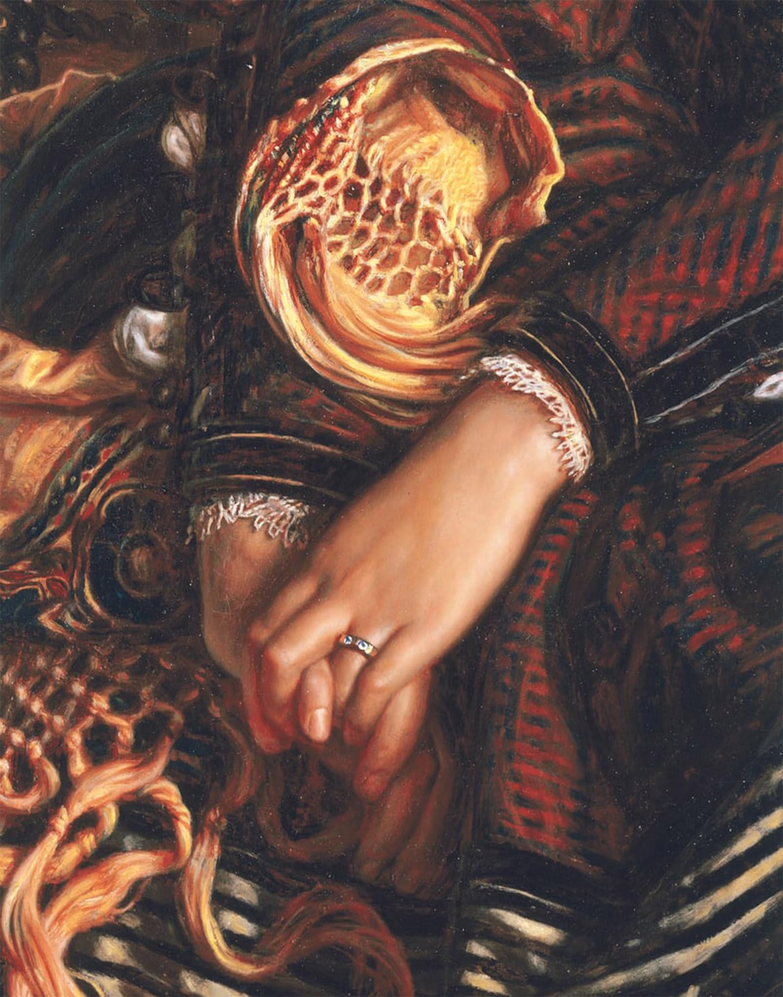 ARTXLXXBN Famous Painting Art Wall Decor Abstract Art Picture Detail From Being lazy by William Holman Hunt Animal Pictures for Home Decor 60x90cm