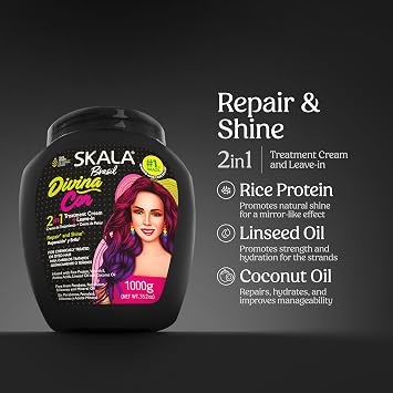 SKALA Divina Cor 2-in-1 Treatment Cream for Color-Treated Hair 35.3 Oz