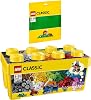 Lego Classic 10696 10700 Building Block Box + Green Base Plates Set of 2