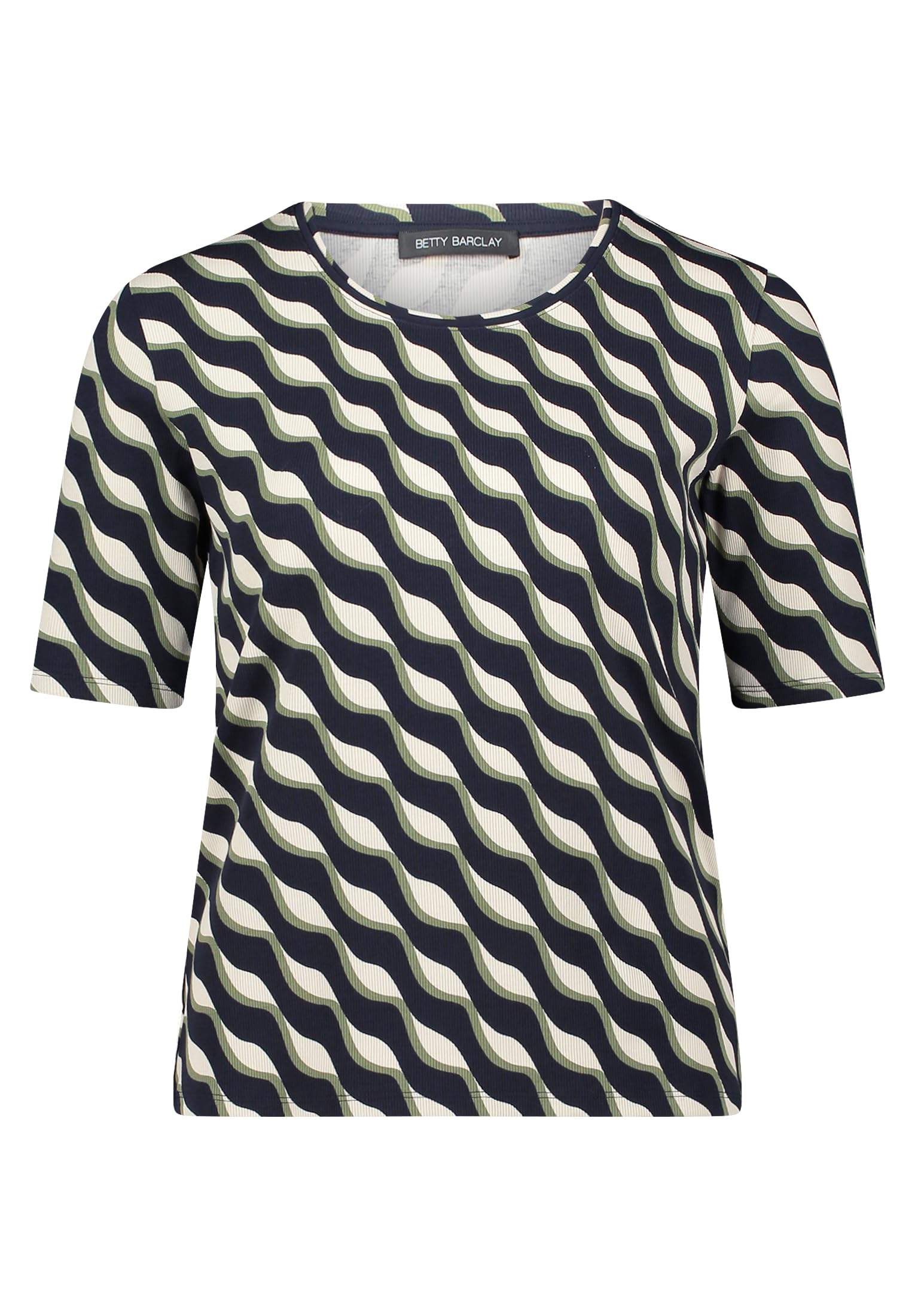 Betty Barclay Women's T-Shirt, Dark Blue/Green, 20