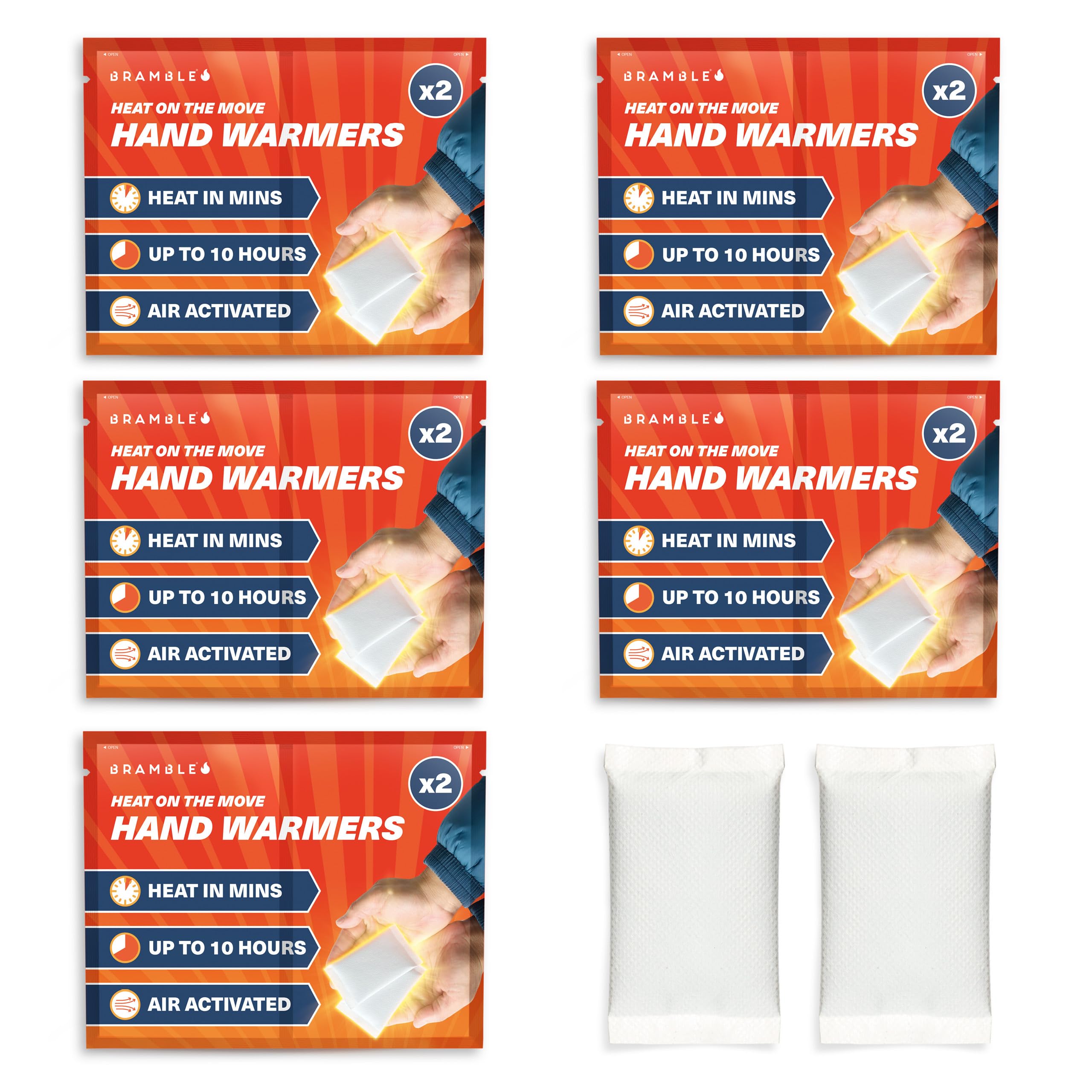 Bramble Hand Warmers Disposable - 5 Pack - Pocket Warmers for Hiking, Outdoor Activities, Skiing - 8 Hours of Heat-image-21